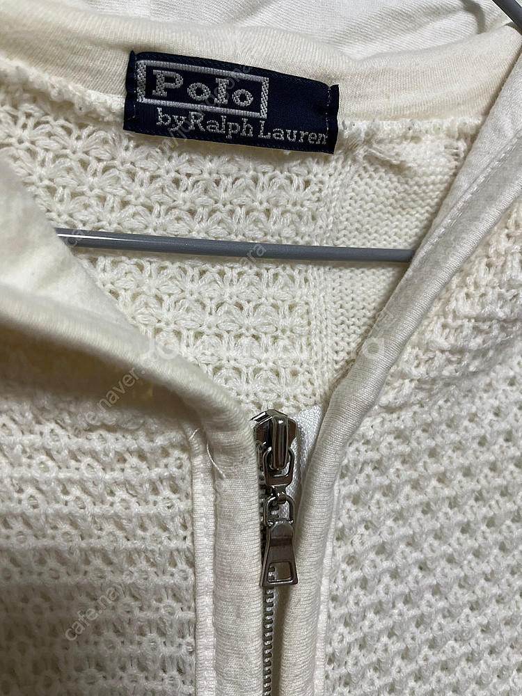 두산 폴로(polo) 꽈배기 니트 후드집업--2