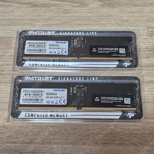 PATRIOT DDR5-5600 CL46 SIGNATURE 16GB 2개 판매합니다