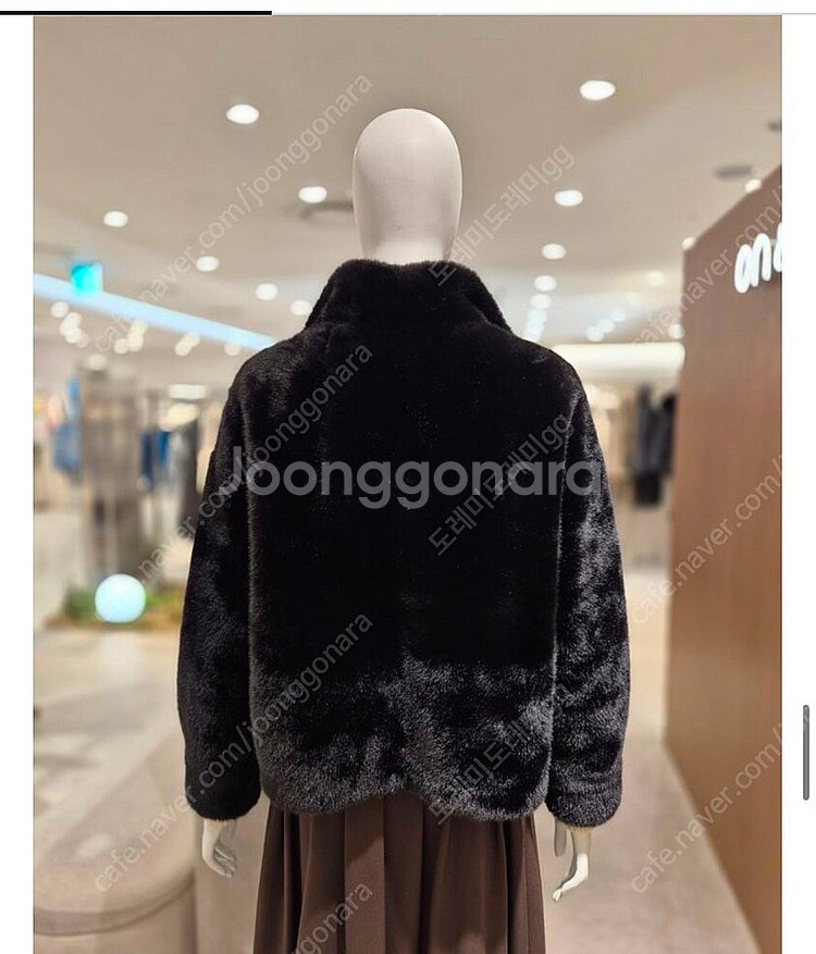 온앤온 하이넥 밍크퍼 에코퍼 페이크퍼--1