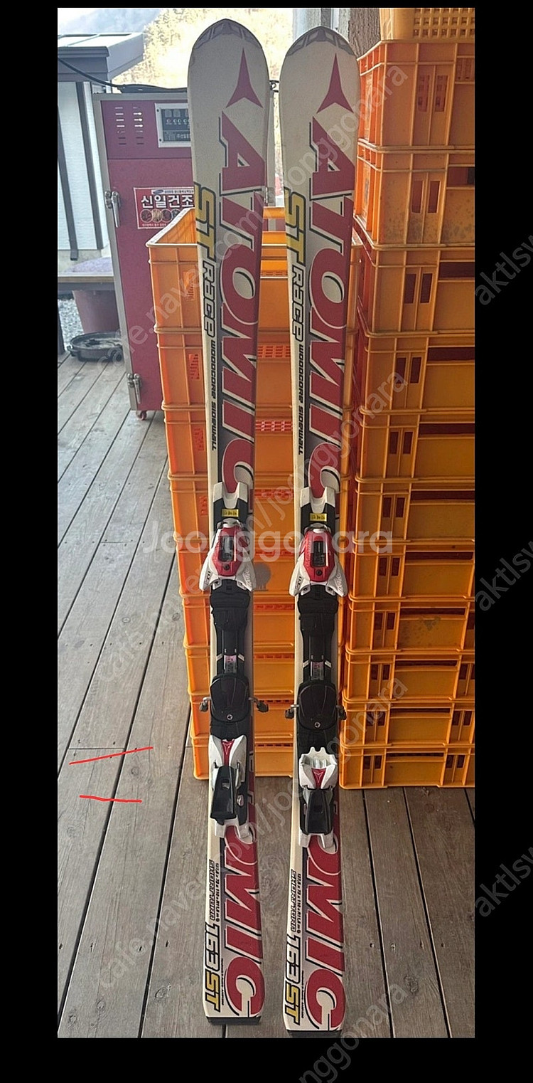 160cm.163cm스키플레이트 회전스키 에이급 정상....--4