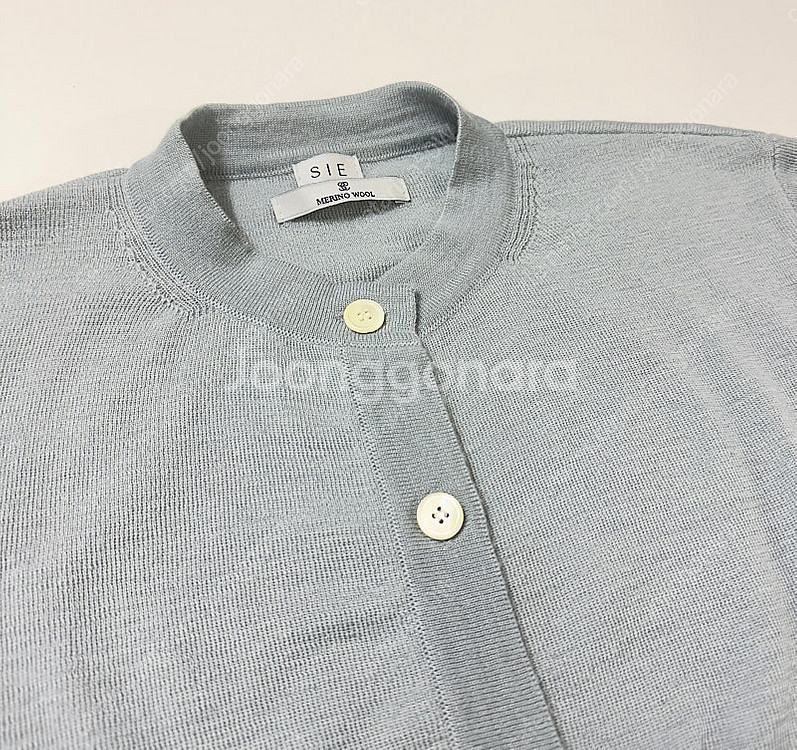 시에 마일 소프트 울 가디건+ 슬리브리스 (베이비 블루...--5