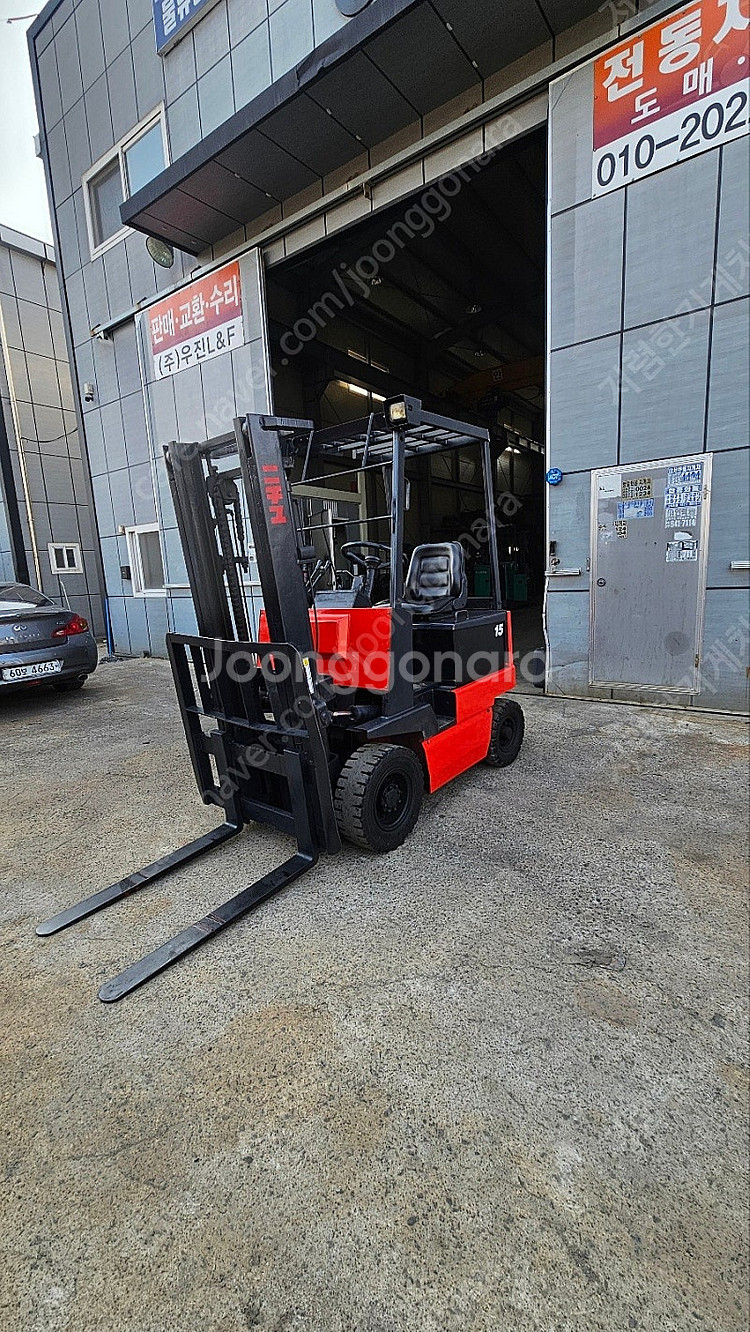 저렴하고 경정비완료한 니쮸 좌식 1.5톤 전동지게차 판매 3m 400만--1