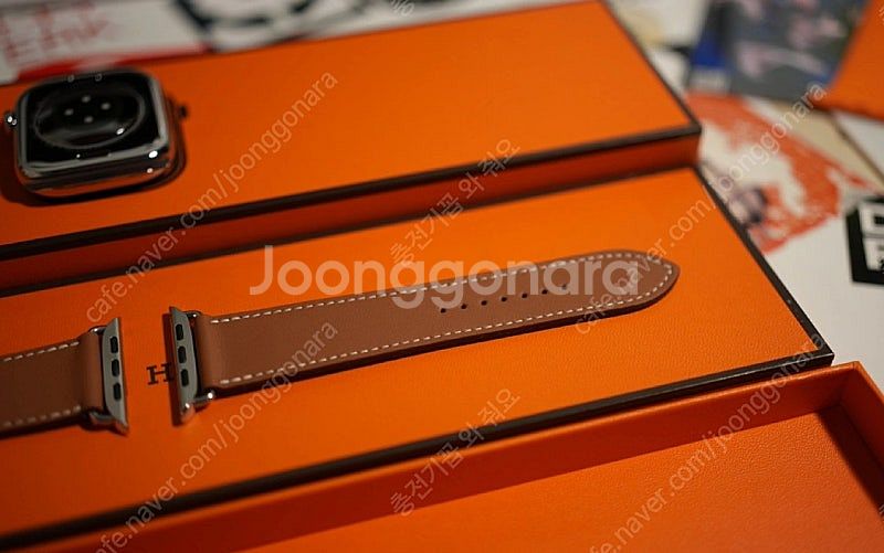 애플워치10 에르메스 46mm 골드스트랩 + 애플케어플...--1