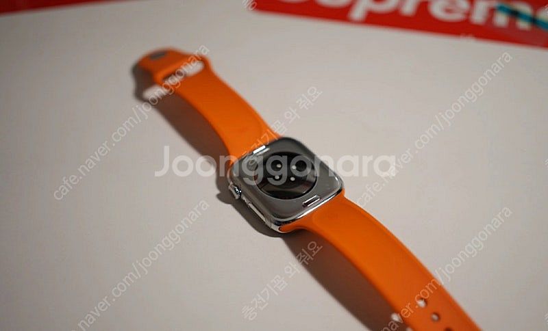 애플워치10 에르메스 46mm 골드스트랩 + 애플케어플...--2