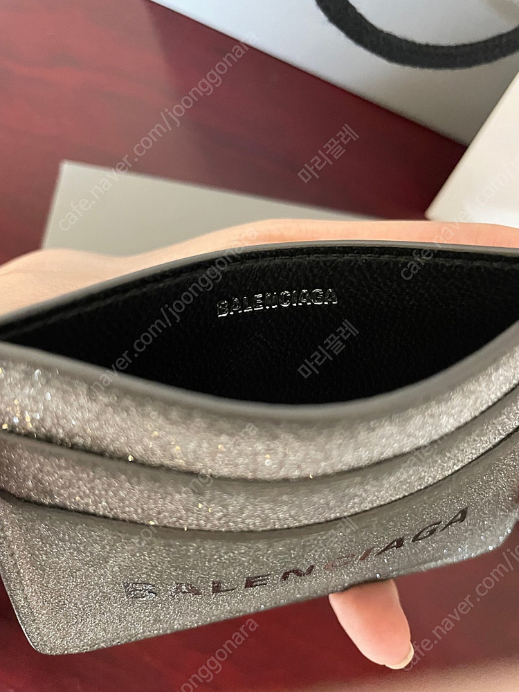 발렌시아가 글리터 카드지갑 (정품)--4