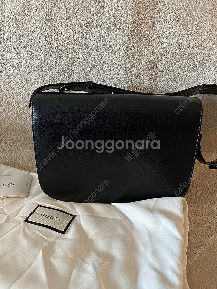 구찌 홀스빗 1955 레더 숄더백 크로스백--7