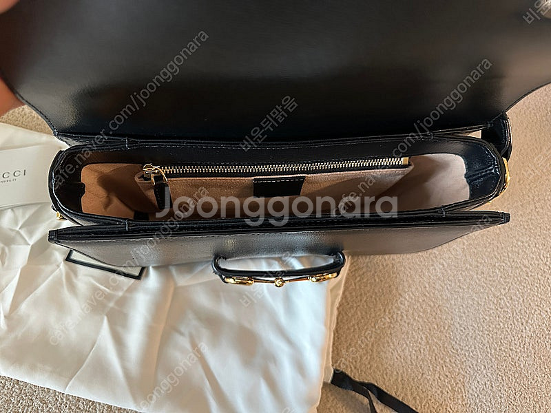 구찌 홀스빗 1955 레더 숄더백 크로스백--9