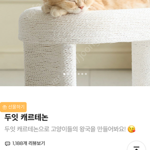 두잇 고양이 스크래쳐(두잇 캐르테논) 신상품 팝니다