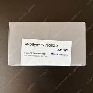 [미개봉] AMD 라이젠 Ryzen 7800X3D 국내정발 판매