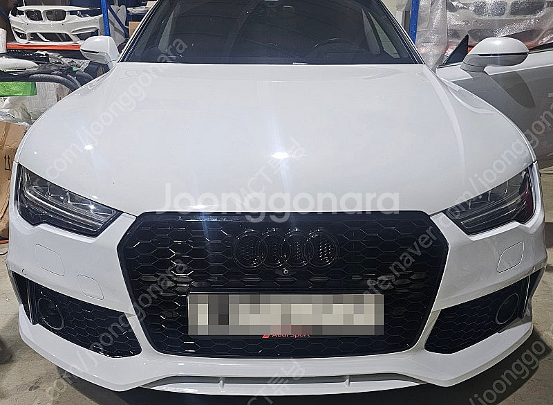 아우디 AUDI A7 후기형 전용 RS7 프론트 범퍼 ...--0