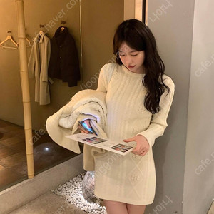 르플레인 le plein_ ribet knit 원피스,ivory