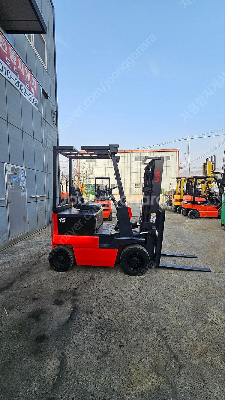 저렴하고 경정비완료한 니쮸 좌식 1.5톤 전동지게차 판매 3m 400만--0