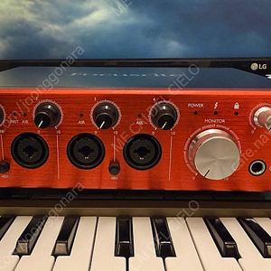 Focusrite Clarett 4pre thunderbolt 클라렛 4pre 썬더볼트 (애플 케이블, 젠더 포함)