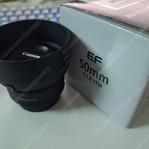 캐논 EF 50mm F1.8 STM 신쩜팔 단렌즈 + 후드