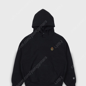 헤리티지플로스 HFC crest 211 reverse hoodie, black, s