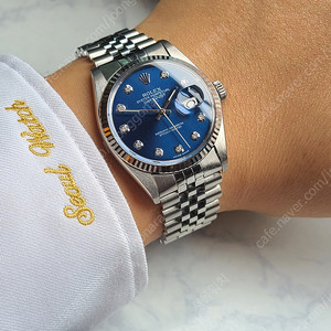 [정품] 롤렉스 데이저스트 36 블루 10P 다이아몬드 (Rolex Datejust Blue 10P Diamond)