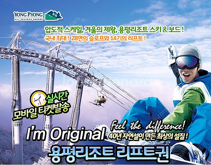 용평리조트 리프트주간권~오후야간권~리프트반일권~용평직영...--0