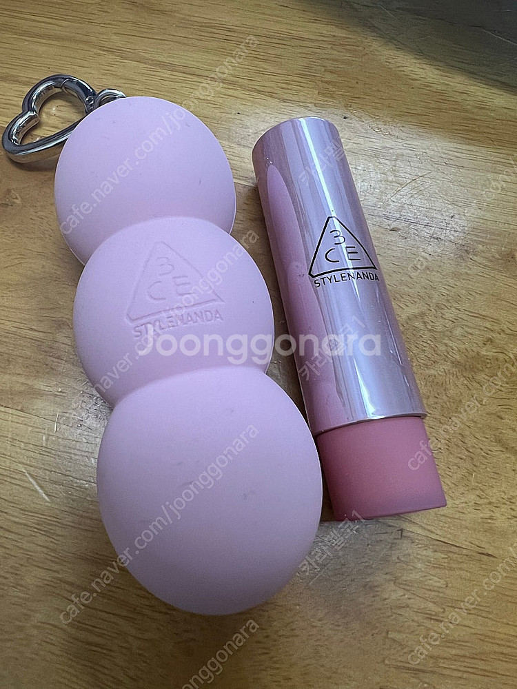 3ce 글레이지 립글로우 핑크튜브(키링포함)--0