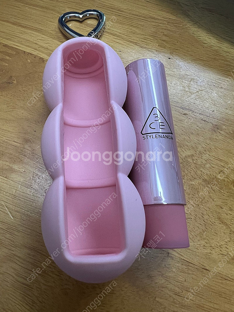 3ce 글레이지 립글로우 핑크튜브(키링포함)--1