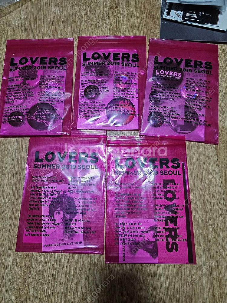 박효신 lovers 스티커.핀버튼 세트--0