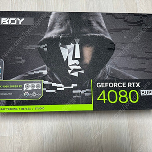 갤럭시 BOY 지포스 RTX 4080 SUPER 3X D6X 16GB 미개봉 팝니다.