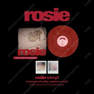 [미개봉] 블랙핑크 로제 ROSIE vampirehollie 에디션 레드 LP 엘피 팔아요