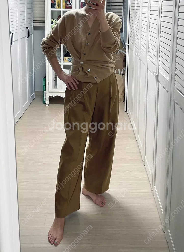 오르 orr 노치드 울 자켓 팬츠 셋업 세트 -골든브라...--8
