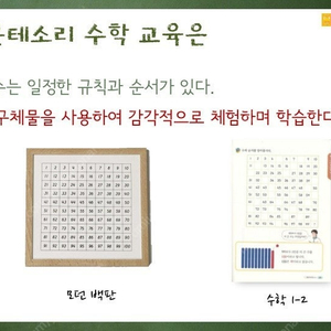 아가월드 니엔후이스 몬테소리(백판과 피타고라스판, 금색구슬1, 금색구슬2, 테이블수막대, 수세기막대)