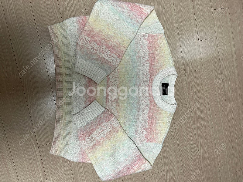 한섬 랑방 니트 울 블렌드 멜란지 탑--2