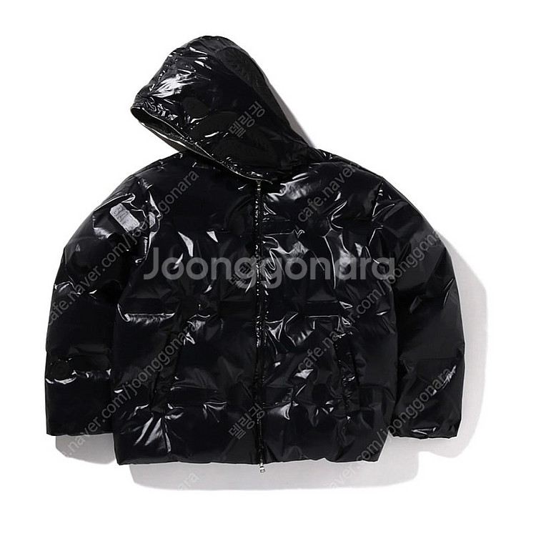 베이프 패딩 bape 디보싱 멀티 로고 나일론 샤크 풀...--1