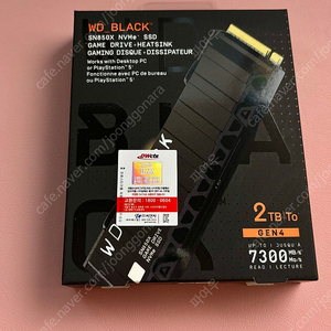 WD M.2 SN850X 히트싱크 2TB(국내정발)