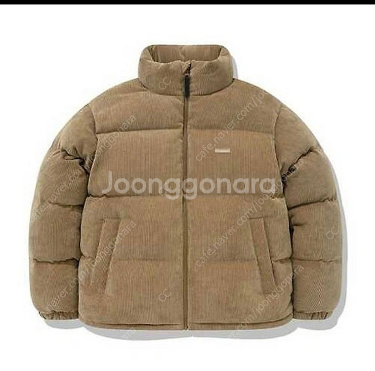 커버낫 코듀로이 숏 푸퍼 패딩--0