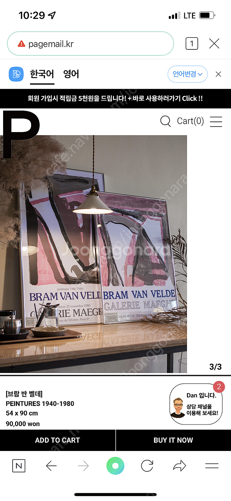 브람 반 벨데 포스터 액자--2