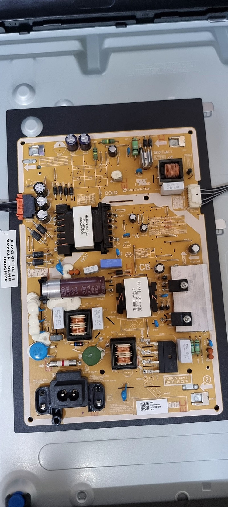 UN43N5020AFXKR 부품용 삼성 TV 이미지