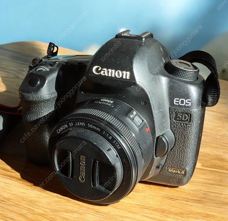 (액정파손)5d mark 2 , 50mm f1.8 일괄판매 캐논 EOS 5D Mark II 50mm 렌즈 이미지