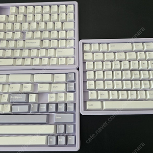 알리발 체리프로파일 PBT 키캡 168키 white purple