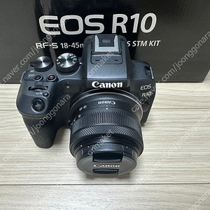 캐논 정품 EOS R10 미러리스 18-45mm 번들킷 판매합니다.