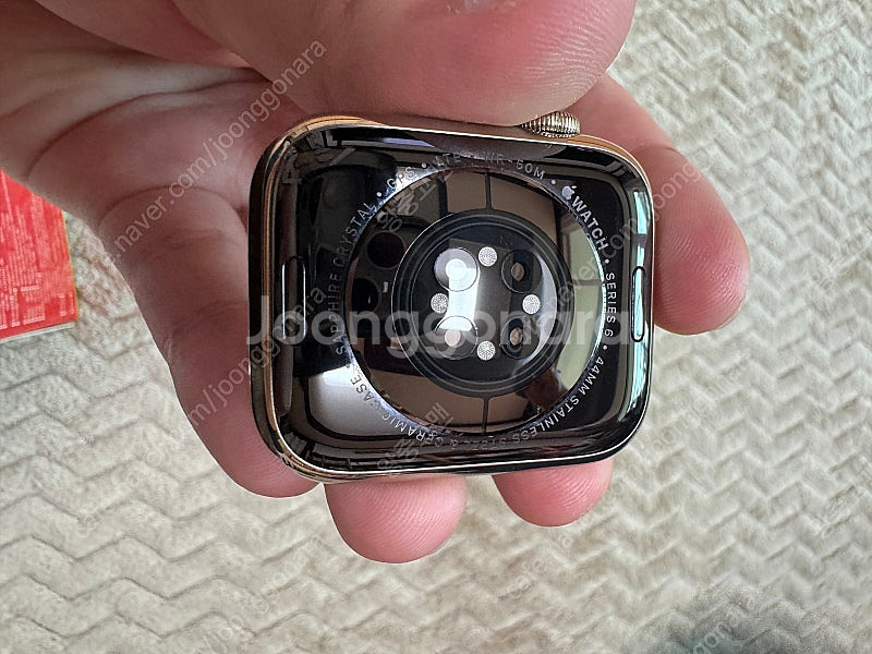 애플워치6 스테인리스 골드 44mm (밀레니즈루프) 판...--5
