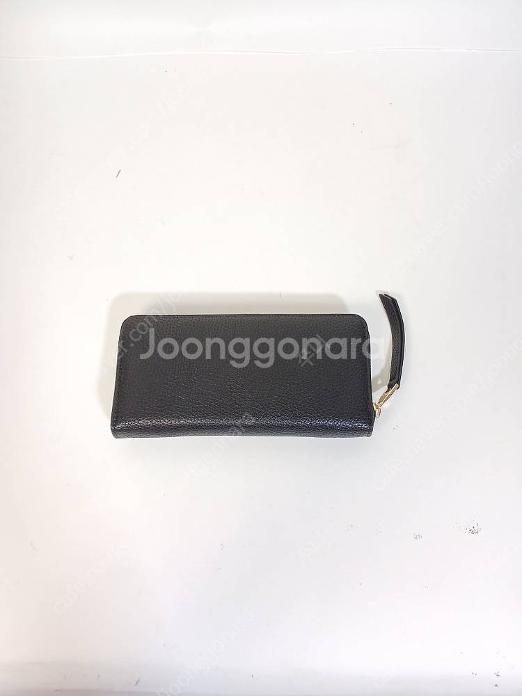 베르사체 꾸뛰르 메탈 버클 장식 검정색 가죽 여성 지퍼...--2