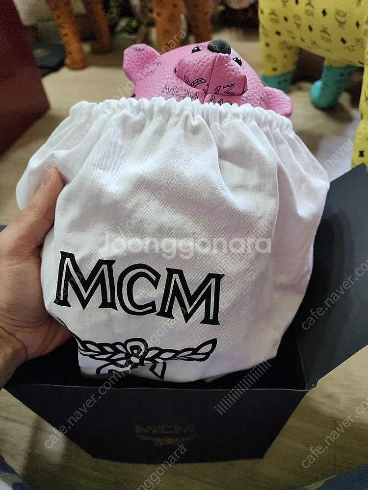 mcm 곰 베어 인형 엑소--0
