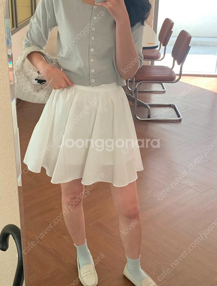 웨어웨더 비튼 가디건 블루그레이 새상품--1
