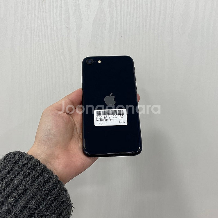 61186 아이폰SE3 블랙 128GB 부산 중고폰 팝...--2