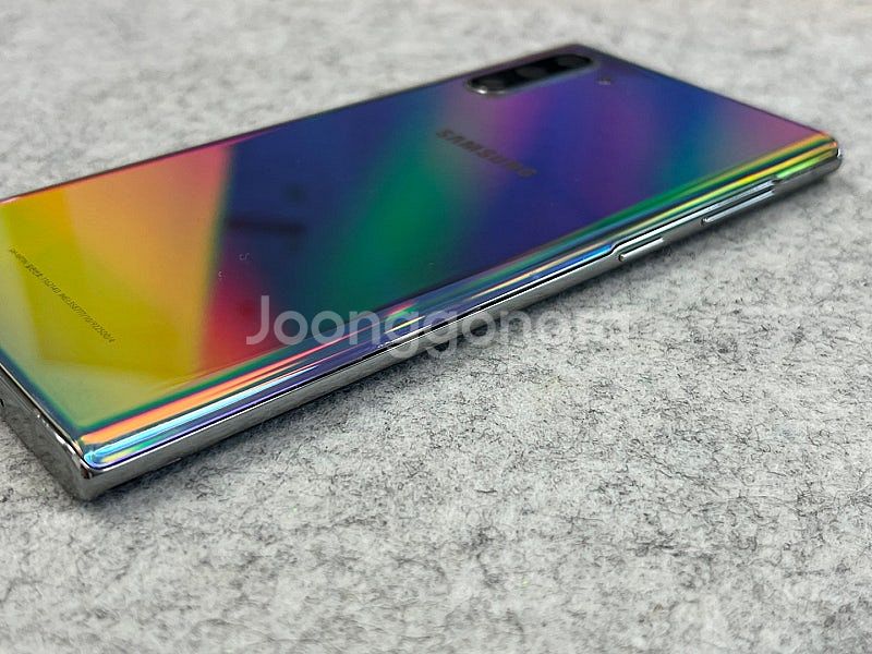 갤럭시노트10 5G 아우라글로우 256G 액정 미세파손...--8