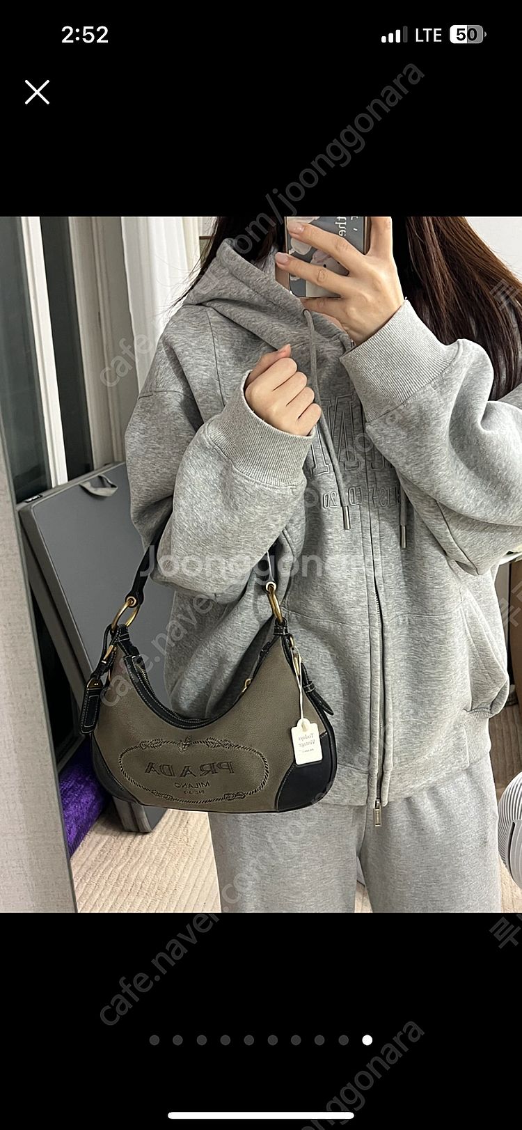 (빈티지) 프라다 블랙 캔버스 호보백 / 오늘의빈티지 ...--8