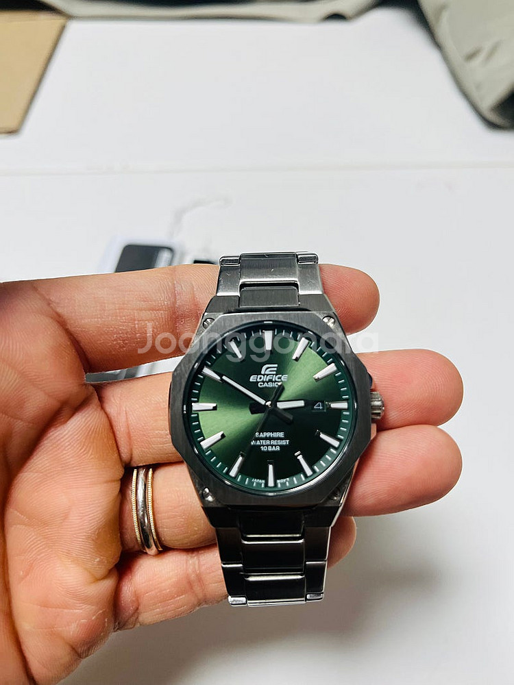 카시오 에디피스 에얄오크 녹판 EFR-S108D-3AV--1