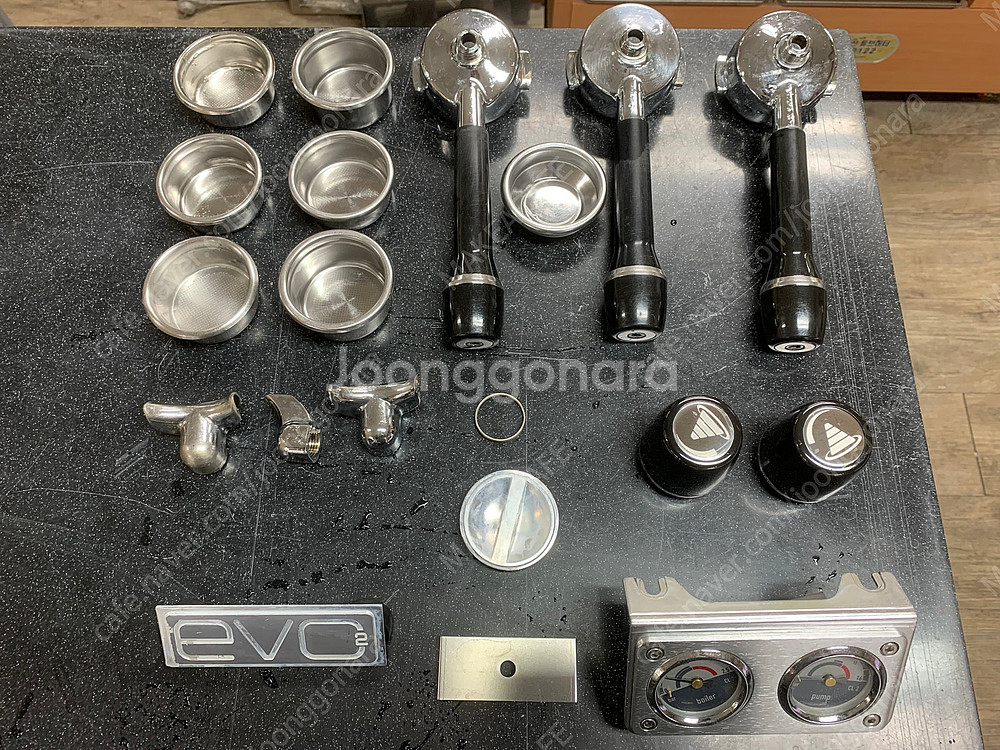 ■오버홀완료 커피머신■ 달라코르테 EVO2 2그룹 화이트 판매합니다.--8