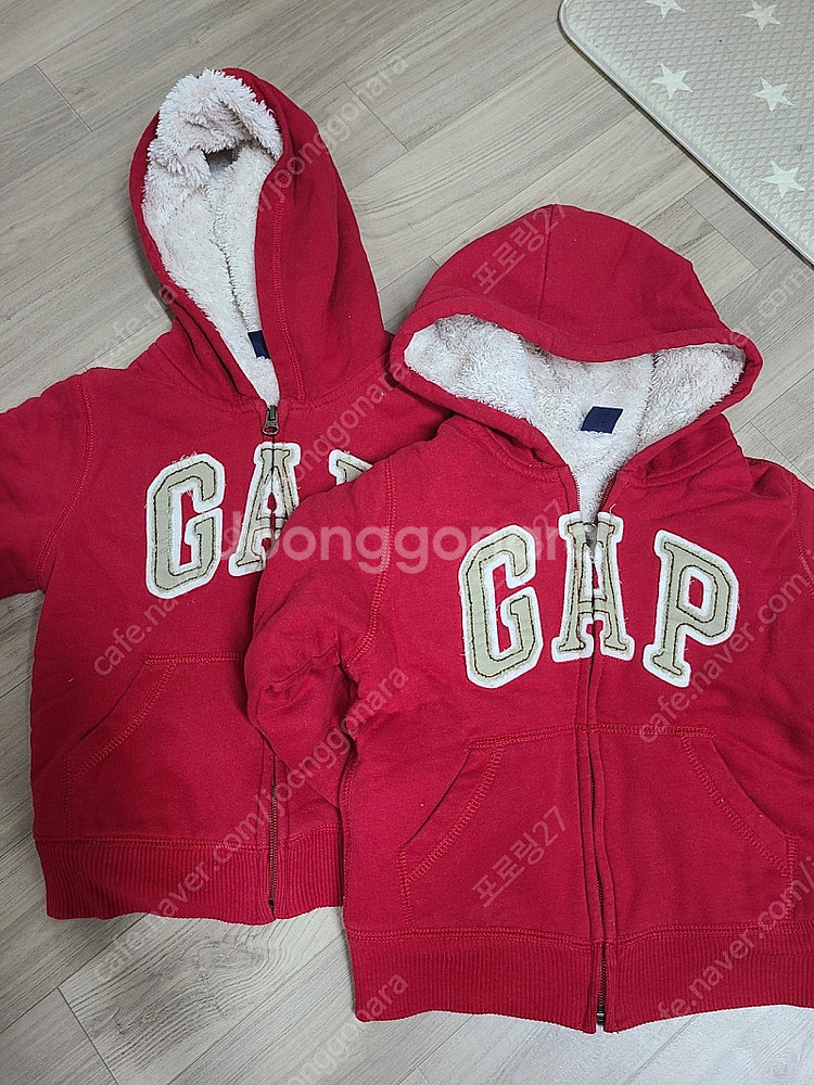 Gap 베이비갭 털 후드 집업 5세용 사이즈 (쌍둥이 ...--0