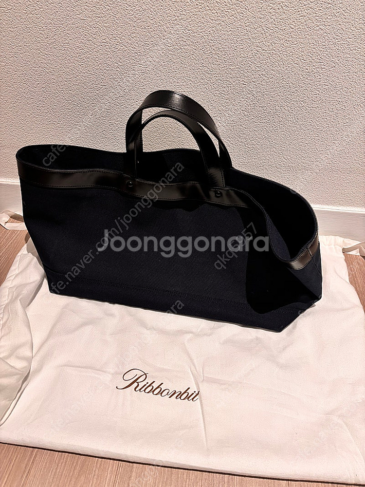 리본빛 Lepan Handle Bag 네이비--0