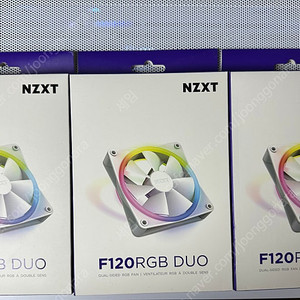 (미개봉신품3개일괄)NZXT F120 RGB DUO Matte White 시스템쿨러