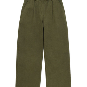 Le917 KHAKI ONE TUCK DENIM PANTS